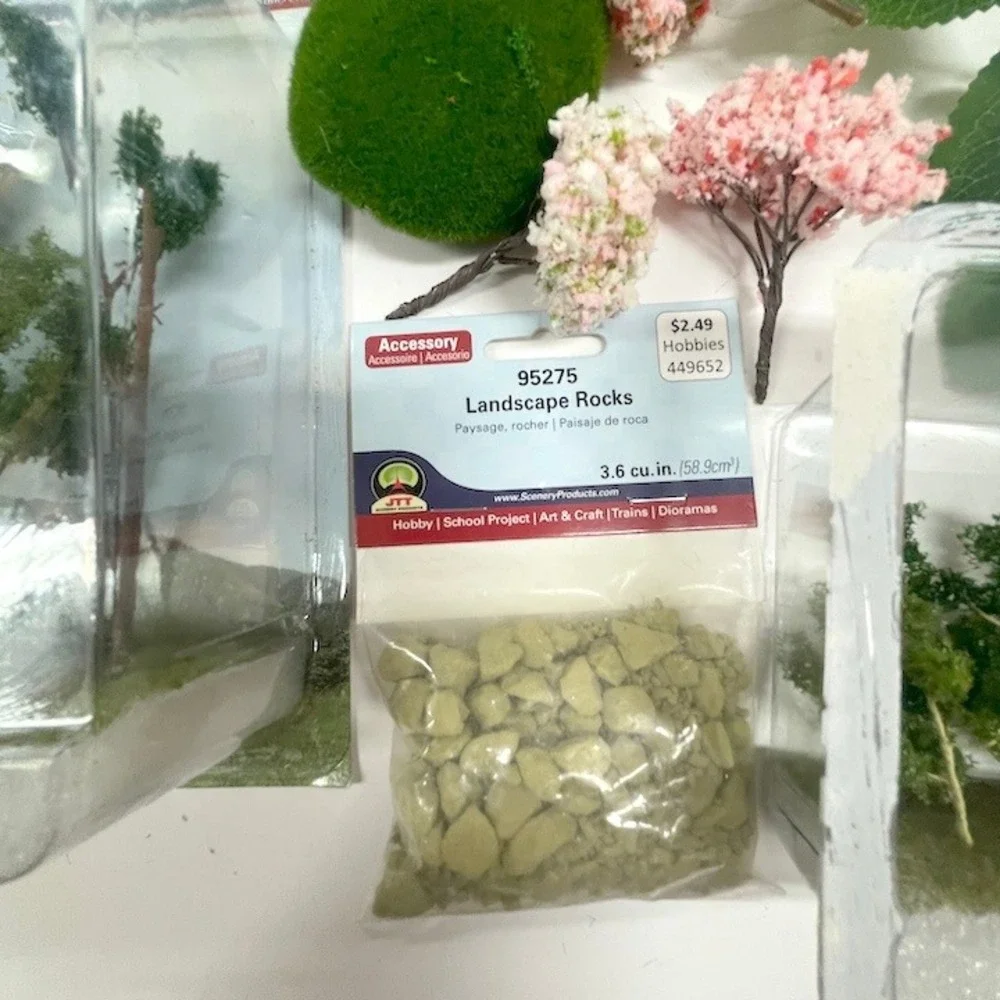 Hobby Model Scenery Natural Foliage Tree Landscape Rocks Bundle Kit